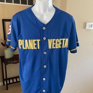 Dragon Ball Z Planet Vegeta Baseball Jersey BoxLunch Exclusive OOP Medium Anime
